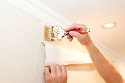 Pose de papier peint à Brignon — revêtements muraux et toiles de verre
